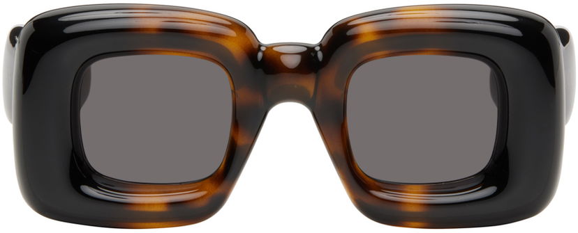 Слънчеви очила Loewe Tortoiseshell Inflated Sunglasses Кафяво | LW40098I