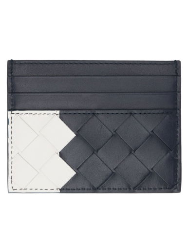 Портфейл Bottega Veneta Intrecciato Card Holder Тъмно синьо | 743209 V3AF3