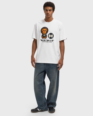 Тениска adidas Originals BAPE Milo Graphic T-Shirt Бяло | JZ7392, 1