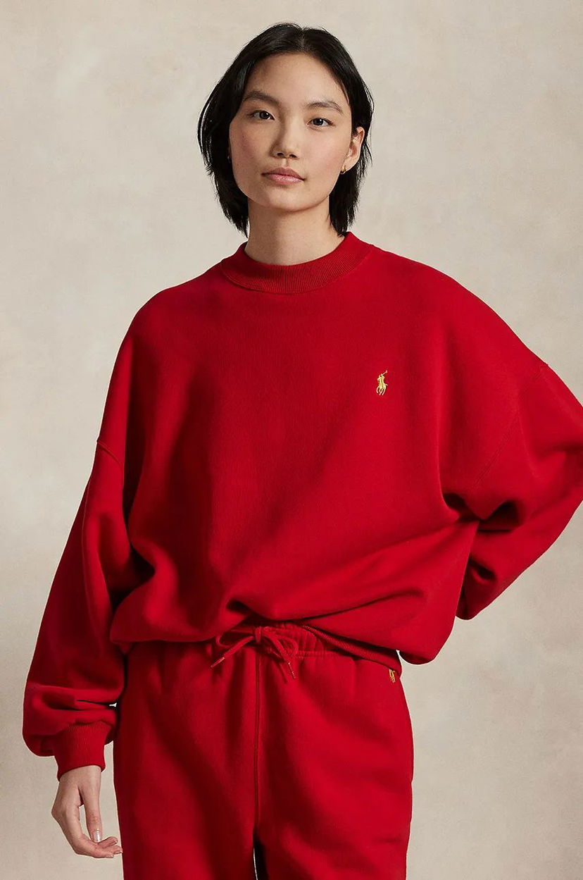 Суитчър Polo by Ralph Lauren Red Relaxed Fit Sweatshirt Червено | 211961273