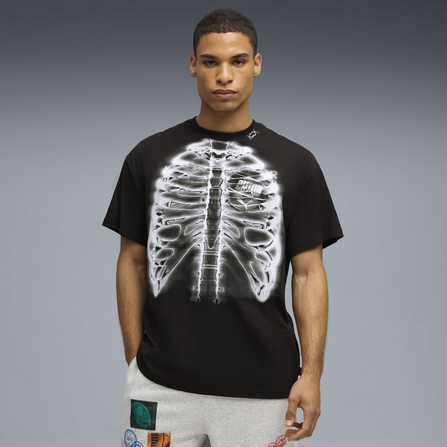 Тениска Puma Hooptopia Hoopray Vision Graphic T-Shirt Черно | 632879_01, 0