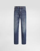 Washed Denim Trousers