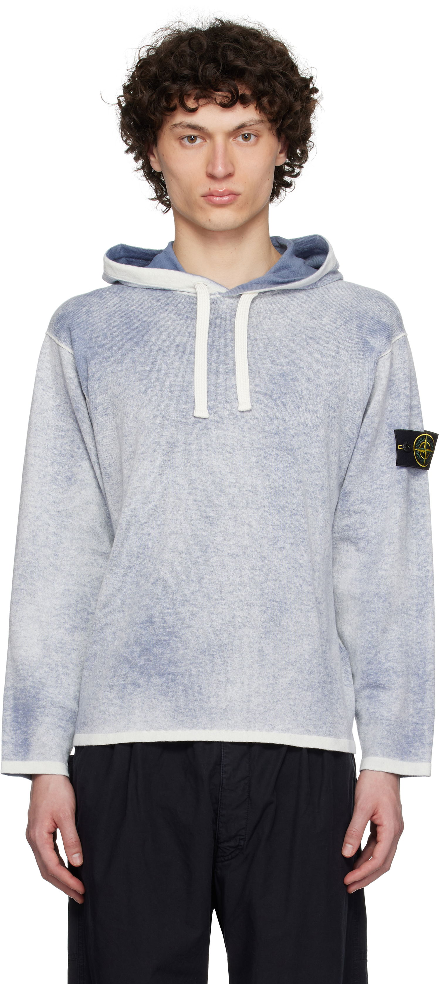 Суитчър Stone Island Stone Island Raw Hand Light Reversible Hoodie Синьо | K1S15 5100029 S00Z2, 0