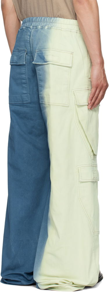 Карго панталони Rick Owens Rick Owens DRKSHDW Hollywood Double Cargo Jumbo Belas Denim Pants Синьо | DU01E3398 SDDE, 2