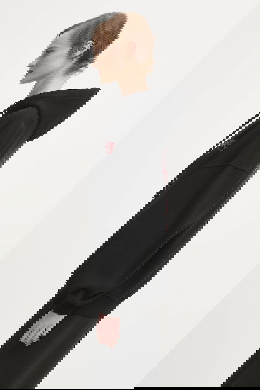 Суитчър Fiorucci Cotton Kissing Angels Love Print Relaxed Hoodie Черно | W25FWSHO002CJ05BK01, 1