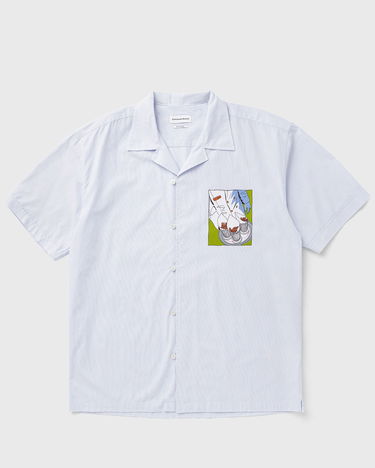 Риза Edmmond Studios Drinks and Fries Print Shirt Синьо | 125-10-30500, 2