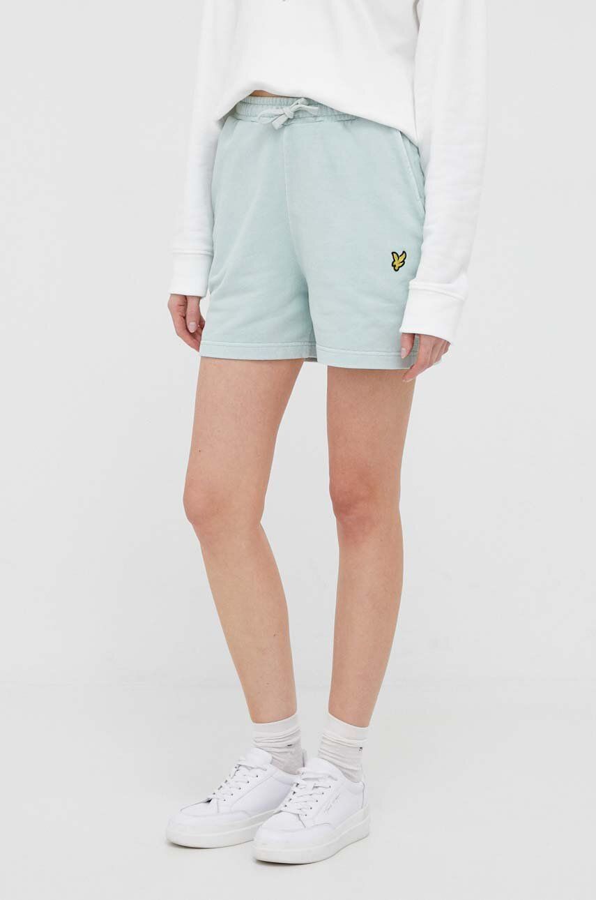 Къси панталони Lyle & Scott Pigment Dye Sweatshorts Тюркоазено | SHW1801V.W839, 0