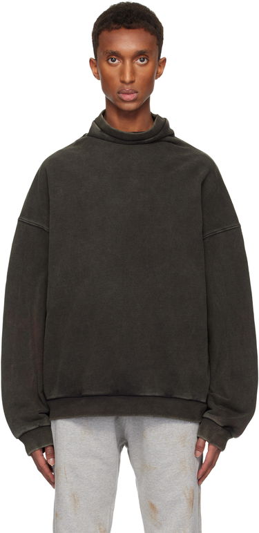 Пуловер We11done Standard Logo Turtleneck Sweatshirt Зелено | WD-TS3-24-731-U-BK, 0