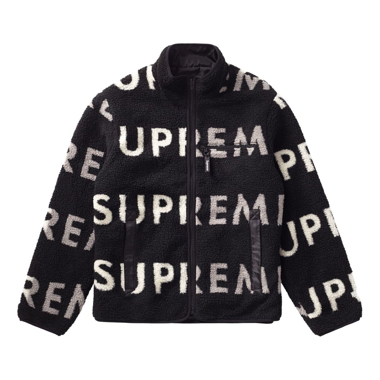 Пуловер Supreme Reversible Fleece Jacket Черно | SUP-FW18-515, 0