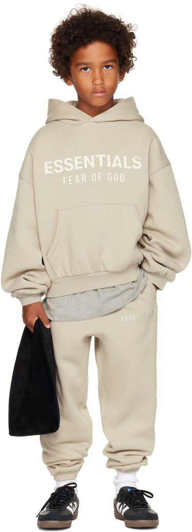 Суитчър Fear of God ESSENTIALS Kids Fleece Hoodie Бежово | 785SP252046K, 3