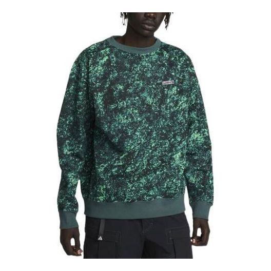 Пуловер Nike ACG ACG Therma-FIT Printed Hoodie Зелено | DV9101-363, 0