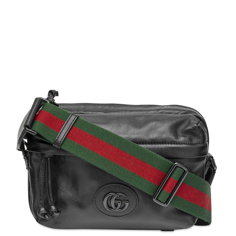 Аксесоари Gucci GG Logo Camera Bag Черно | 725696-AABDE-1060