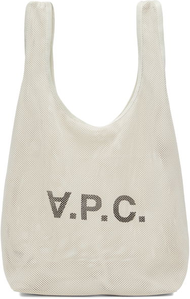 Голяма пазарска чанта A.P.C. Rebound Shopping Tote Bag Бяло | PSAEU-H61679, 0
