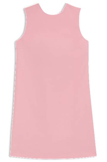 Sleeveless Shift Dress with Bow Detail