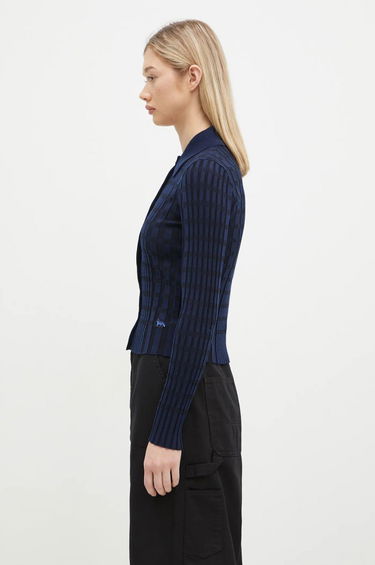 Риза MAISON KITSUNÉ Checked Wool Cardigan Синьо | NW00412KF0003, 1