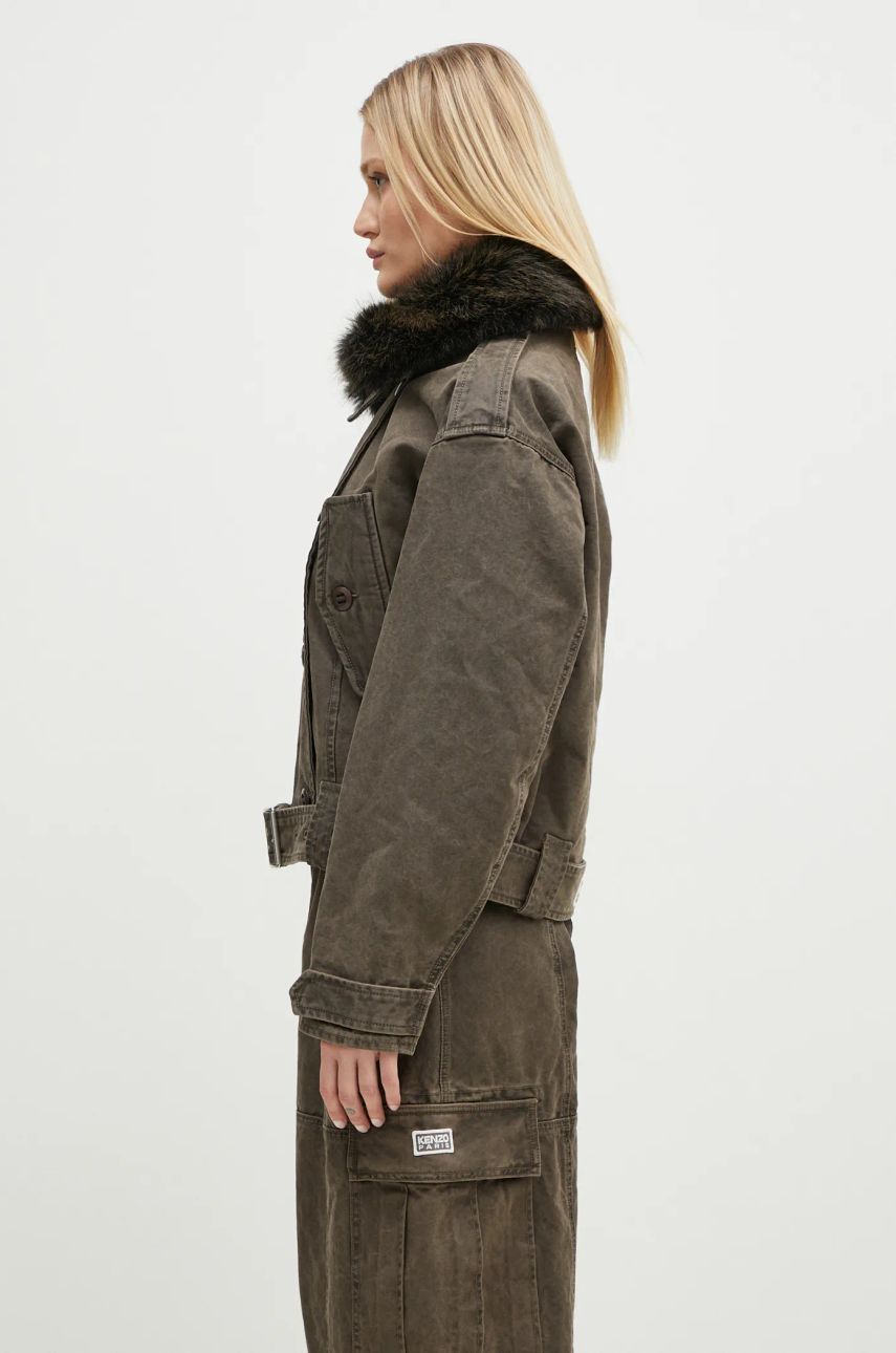 Парка KENZO Dyed Canvas Comber Jacket Зелено | FE62OU2129GK.92, 1