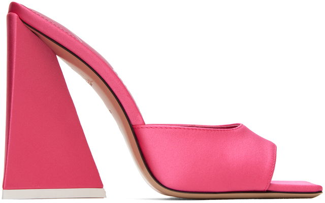 Attico Devon Satin Heeled Mules