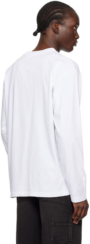 Тениска We11done Monster Graphic Long Sleeve T-Shirt Бяло | WD-TT2-24-747-U-WH, 2