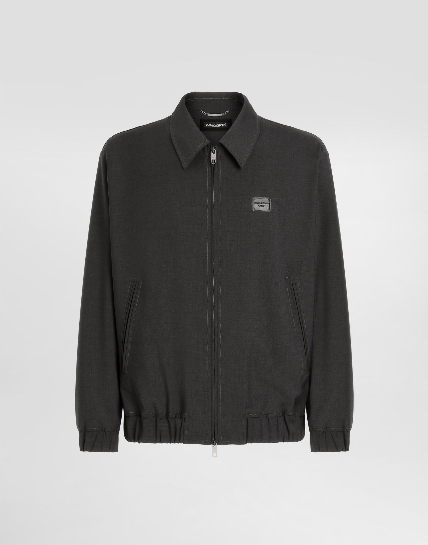 Яке бомбър Dolce & Gabbana Woolen Jacket With Tag Черно | G9BMUTFURK8N0542, 0