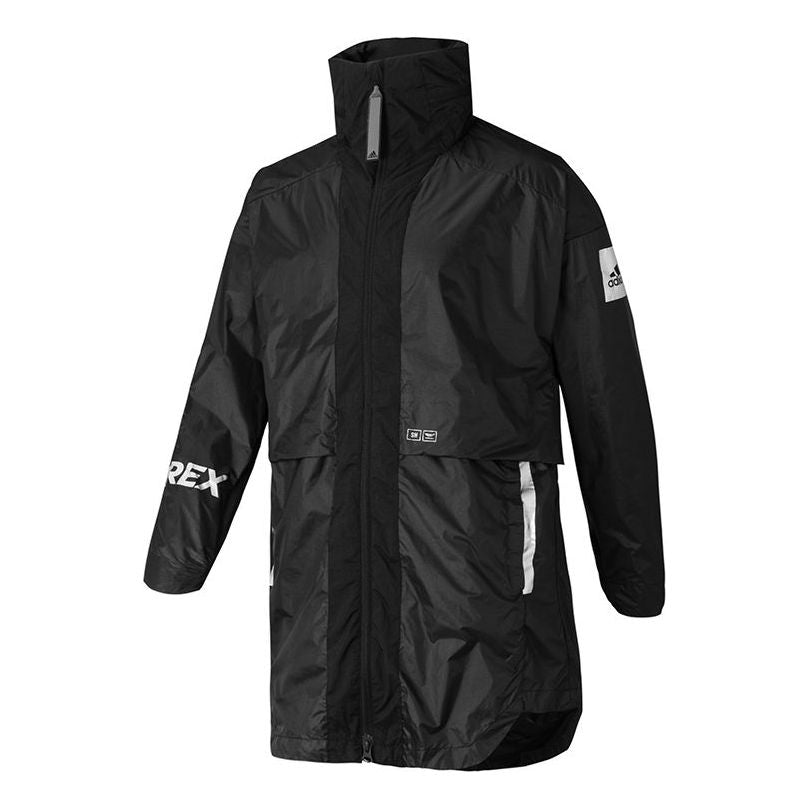 Дъждобран adidas Originals Myshelter W.R. Rico-lee Crossover Stand Collar Outdoor Sports Jacket Черно | GN1892