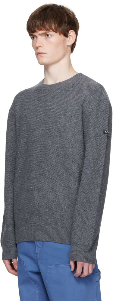 Пуловер A.P.C. A.P.C. Thomas Knit Sweater Сиво | WVBCZ-H23434, 3