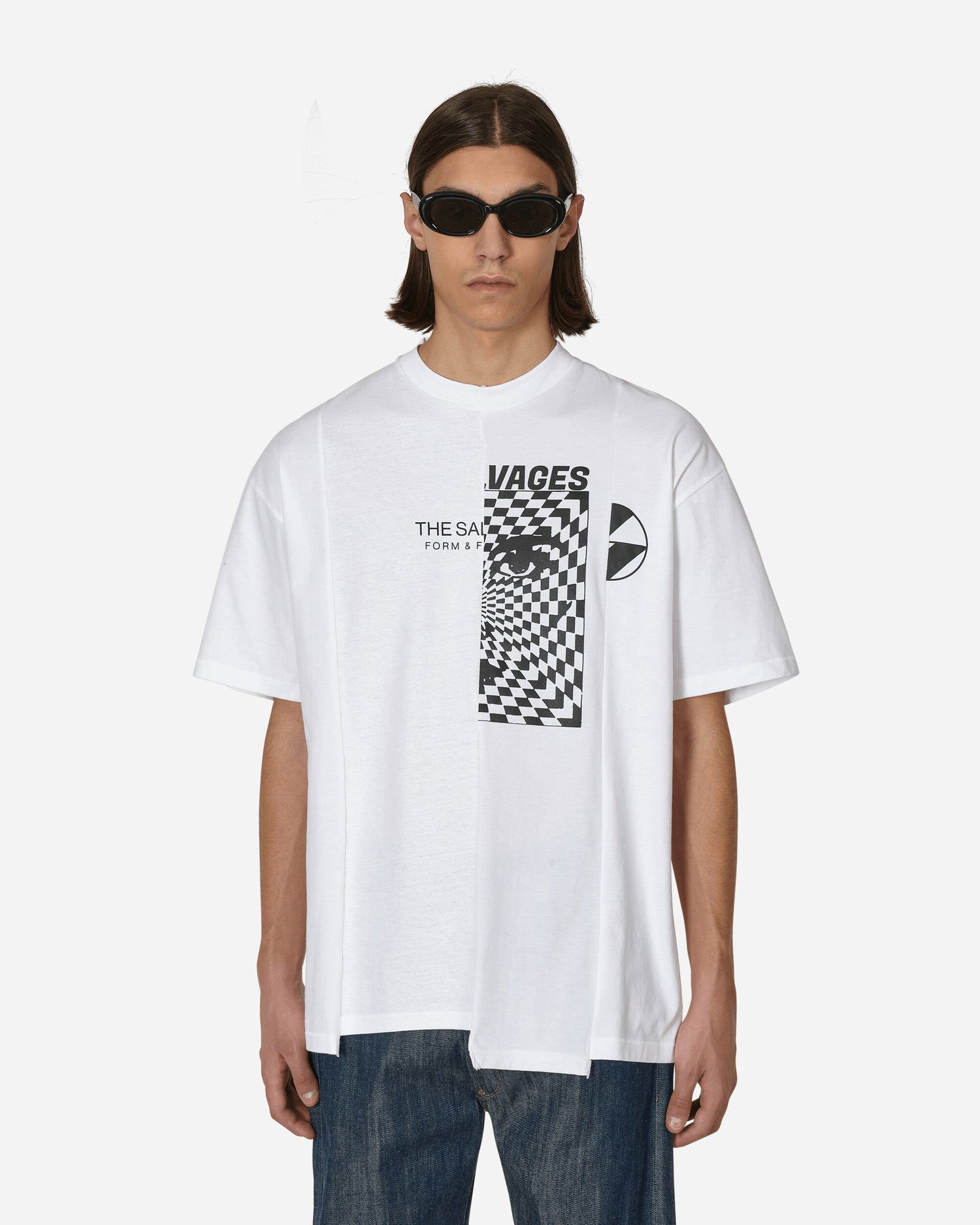 Тениска The Salvages Reconstructed T-Shirt Бяло | SS230624WHT WHITE, 1