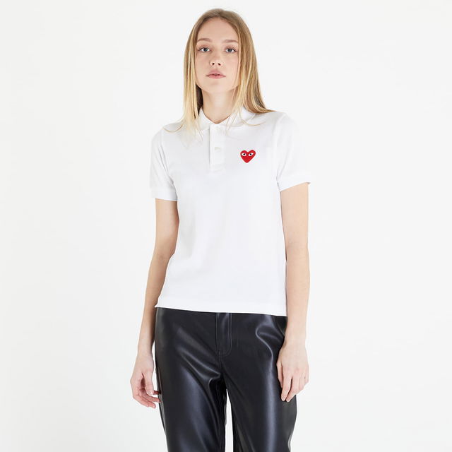 PLAY Heart Logo Polo Short Sleeve Tee