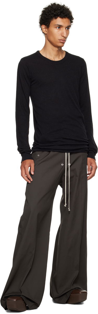 Тениска Rick Owens Concordians Basic Long Sleeve T-shirt Черно | RU02E1252 JR, 3