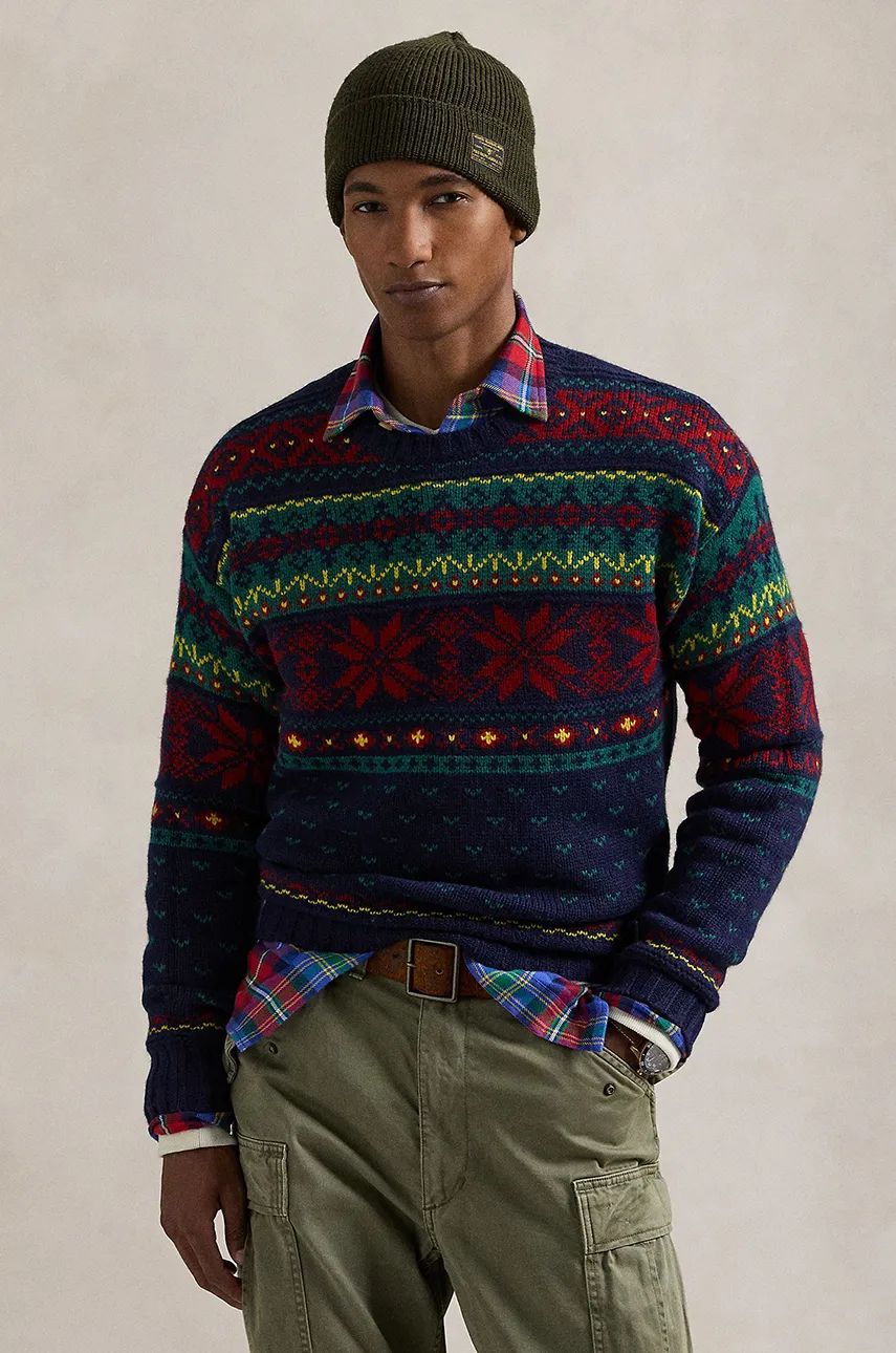 Пуловер Polo by Ralph Lauren Fair Isle Wool Sweater Синьо | 710949297, 0