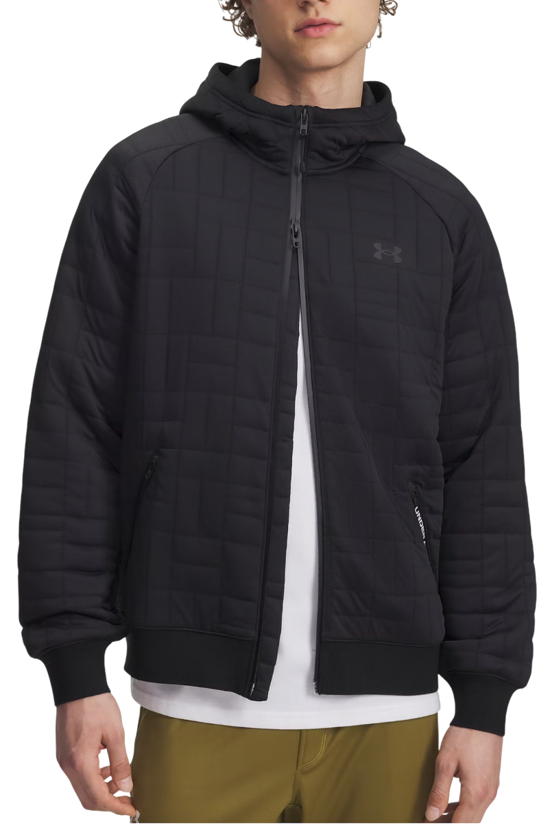 Пухо яке Under Armour Unstoppable Textured Full Zip Hooded Jacket Черно | 6003869-001, 0