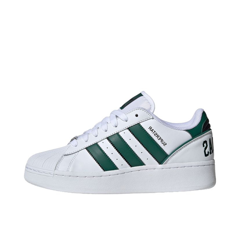 Кецове и обувки adidas Originals Superstar XLG Cloud White Collegiate Green Core Black Бяло | IE0760