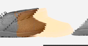 Кецове и обувки UGG Classic Ultra Mini Dazzle Boot Suede Кафяво | 1171291K-CHE, 0