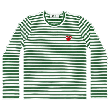 Тениска Comme des Garçons PLAY Striped T-Shirt Зелено | az t164 051 3, 0