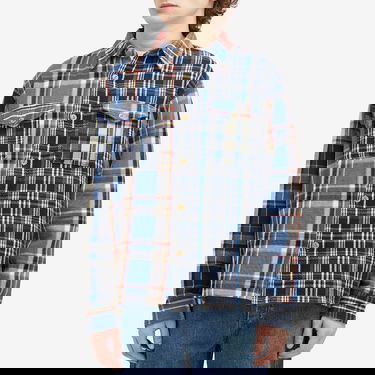 Риза Human Made Human Made Crazy Check Long Sleeve Shirt Синьо | HM28SH014-BL, 2