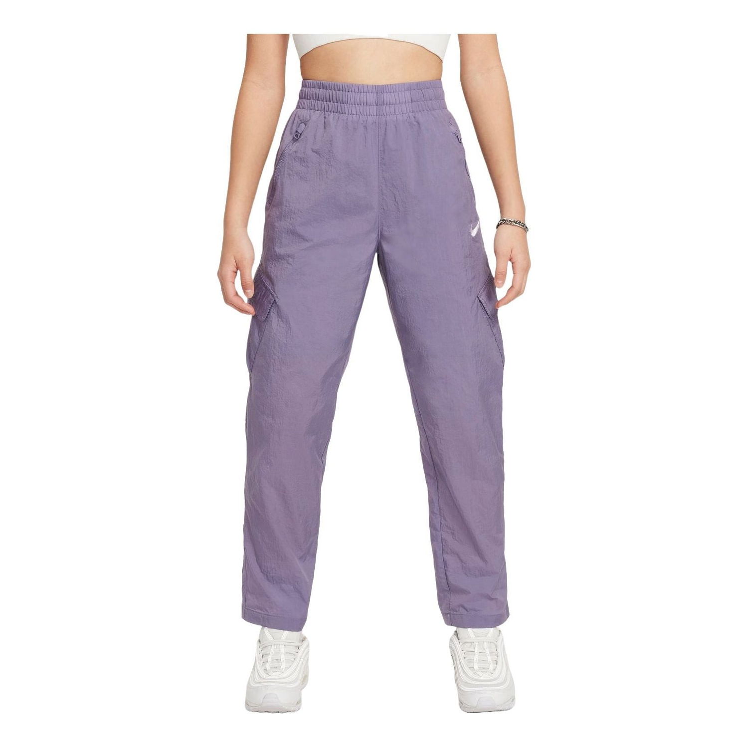 Карго панталони Nike Nike High Waisted Woven Cargo Pants Лилаво | FD2951-509, 0