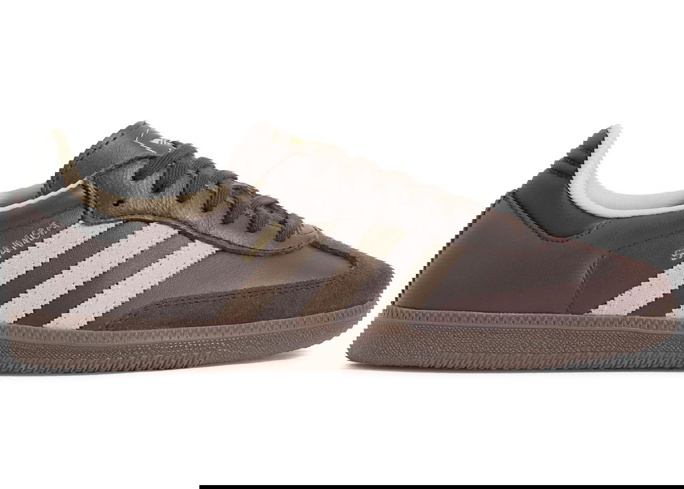Кецове и обувки adidas Originals Samba OG Dark Brown Beige Gum Кафяво | JI0217, 0