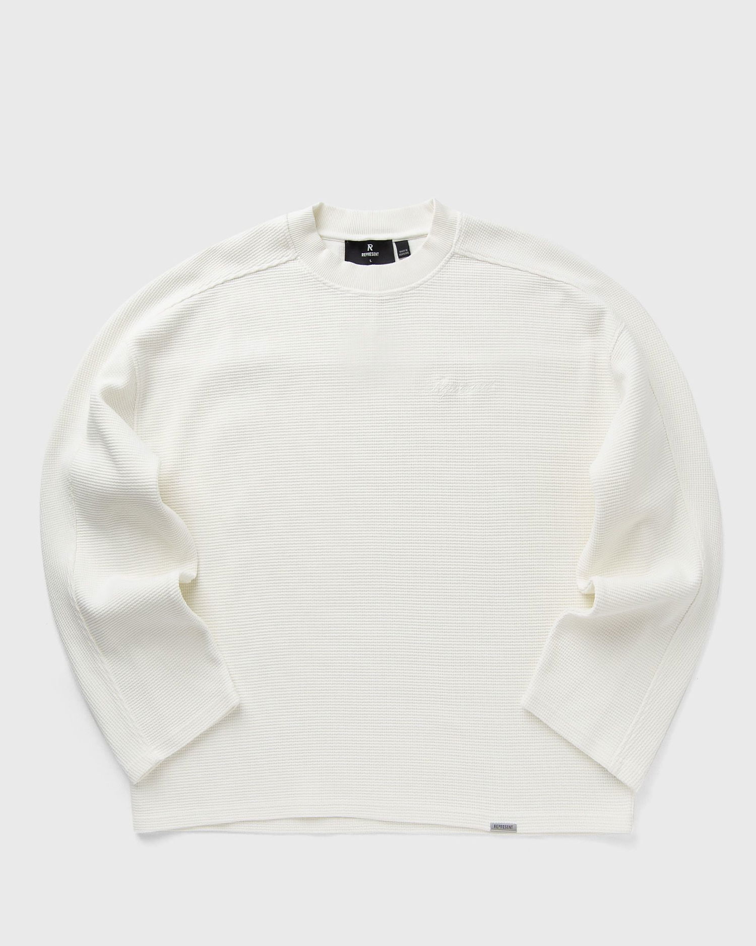 Тениска Represent Clo Waffle Long Sleeve T-Shirt Бяло | MLM41209-72, 1