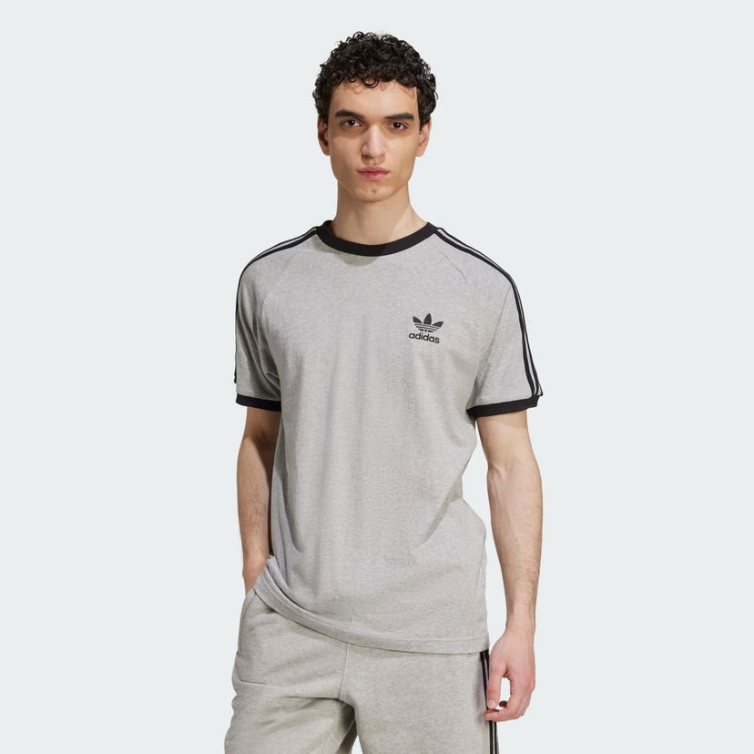 Тениска adidas Performance Adicolor Classics 3-Stripes Tee Сиво | JY1369