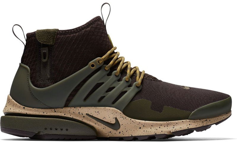 Кецове и обувки Nike Air Presto Mid Utility Кафяво | 859524-200, 0