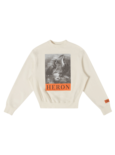 Пуловер HERON PRESTON NF Heron Crewneck Бяло | HWBA014C99JER0030110