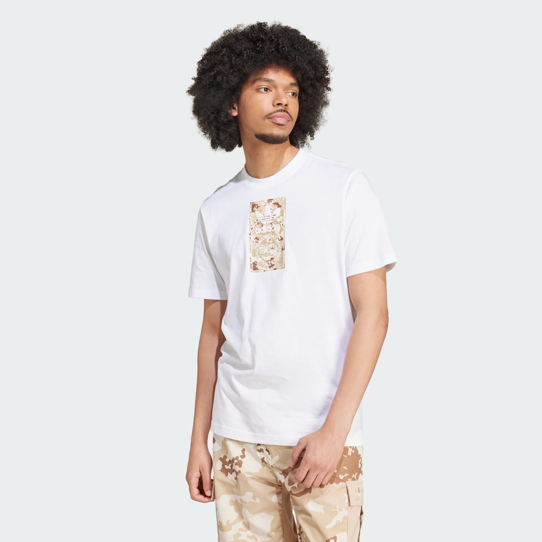Тениска adidas Performance Camo Label Бяло | IX6743, 0