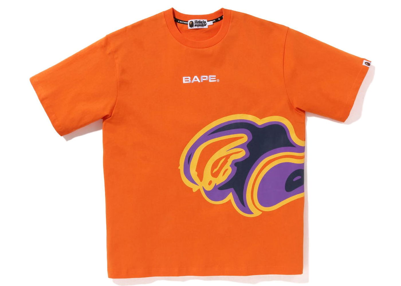 Тениска BAPE Thermography Relaxed Fit Tee Оранжево
 | 1J30-109-012, 0
