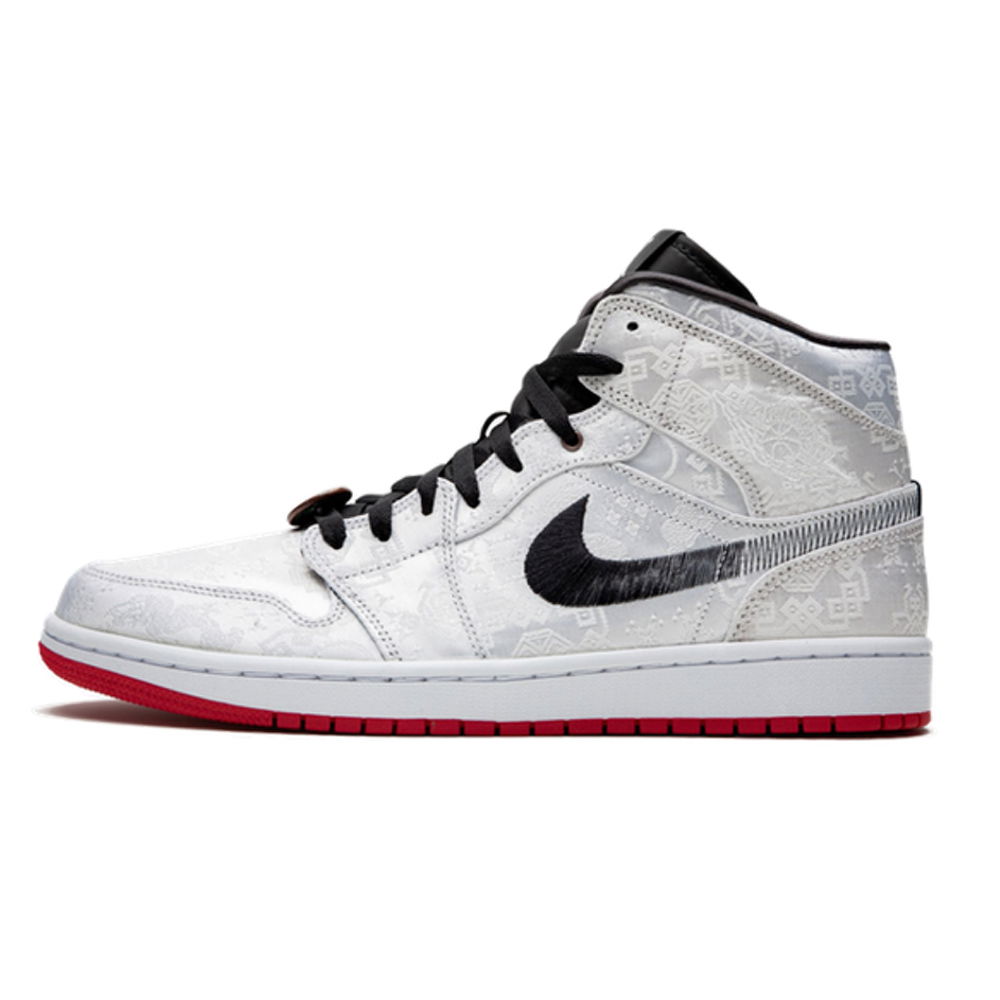 Кецове и обувки Jordan CLOT x Air Jordan 1 Mid "Fearless" Сиво | CU2804-100, 0