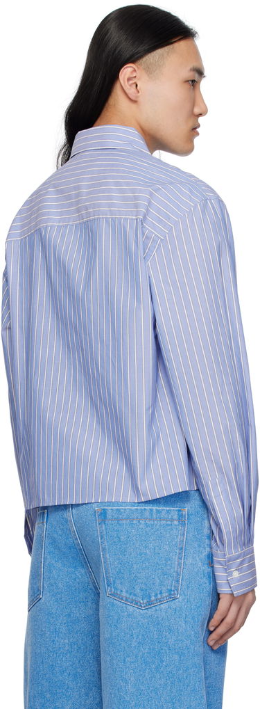 Риза Marni Marni Poplin Stripe Cropped Shirt Синьо | CUMU0337S0 UTC455, 2