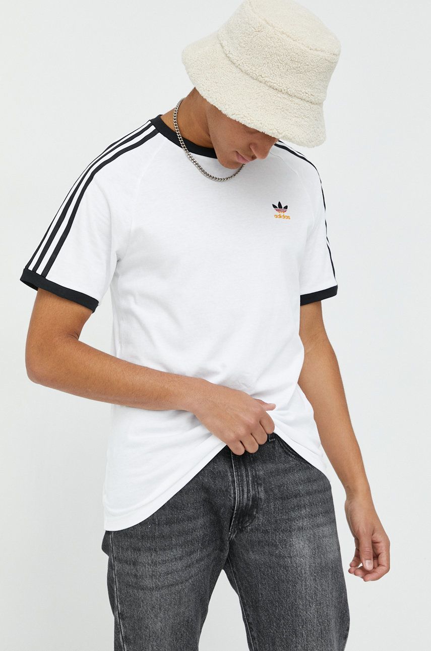 Тениска adidas Originals 3-Stripes Tee Бяло | HK7420, 0