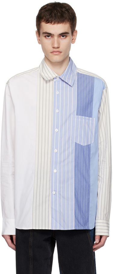 Риза Feng Chen Wang Feng Chen Wang Paneled Shirt Синьо | FMF16SR03, 0