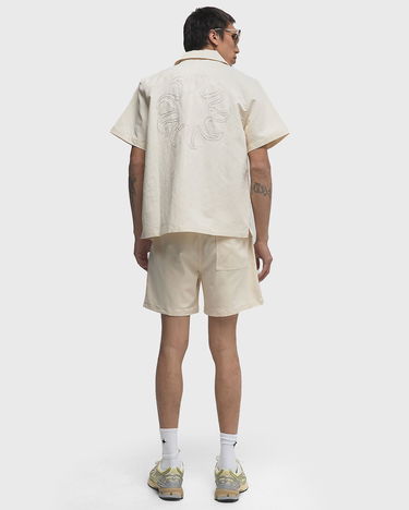 Риза ØLÅF Linen Resort Shirt Бежово | M210304-OFFWHITE, 2