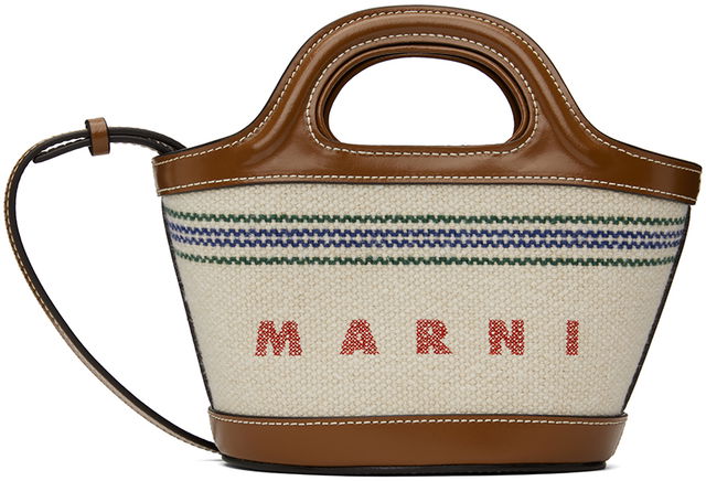 Tropicalia Micro Leather Striped Tote