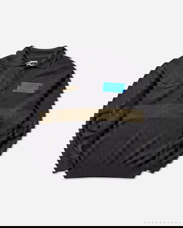 Поло тениска GR10K Knitted Long-Sleeve Workwear Polo with Stripe and Patches Многоцветен | CGB41206CV62 62, 1