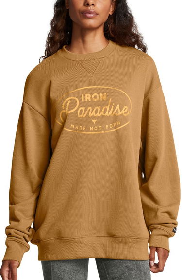 Пуловер Under Armour Project Rock Heavyweight Crew Sweatshirt Кафяво | 1386444-707, 0